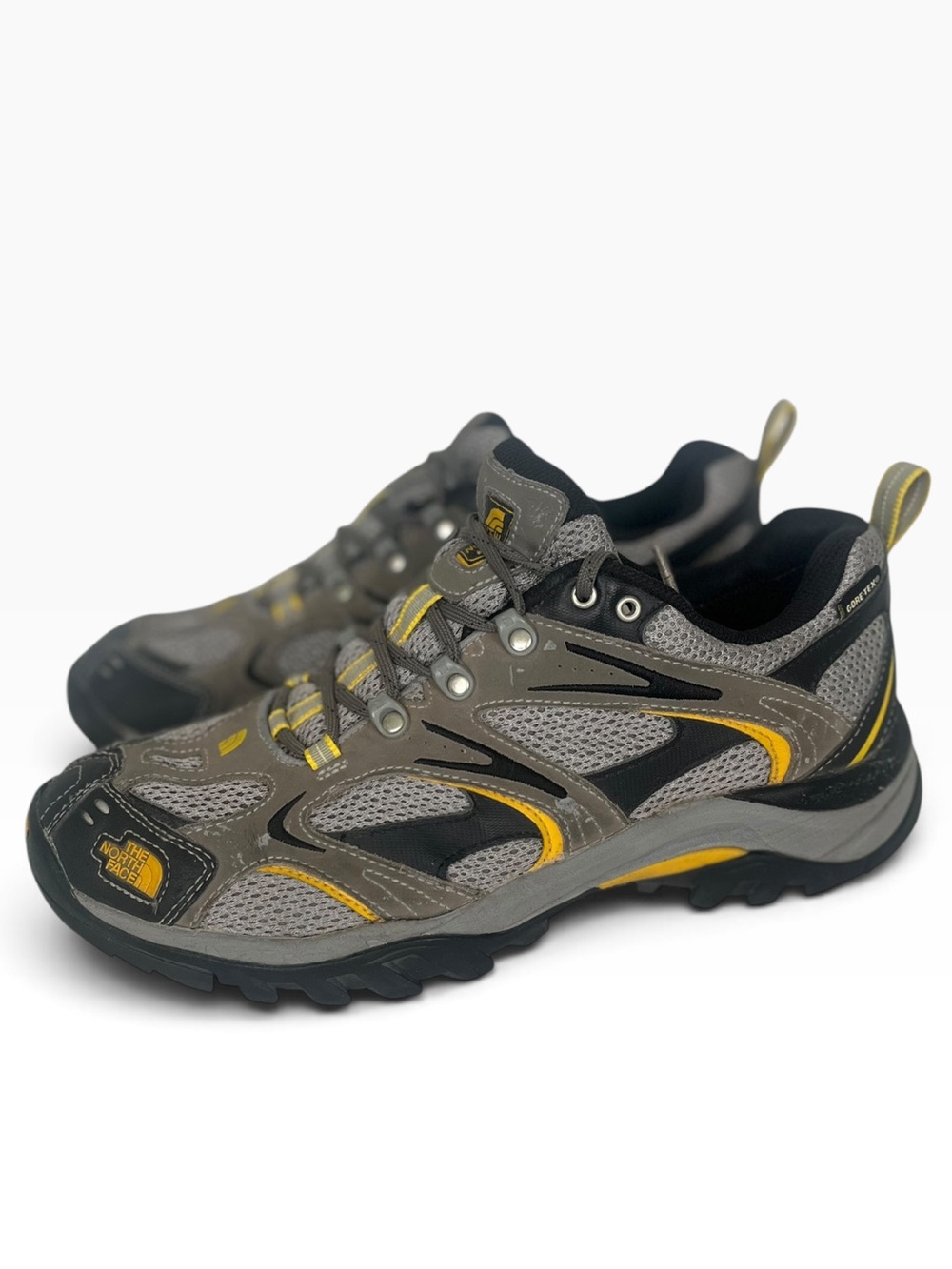 North Face Hedgehog GTX XCR II Hiking Trail Running Shoes Mens 9.5 GoreTex Grey